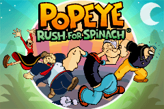 Popeye - Rush for Spinach Title Screen